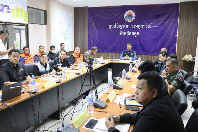 แขวงทางหลวงสตูล ร่วมประชุมคณะกรรมการป้องกันและแก้ไขปัญหาอุทกภัยและภัยแล้งในพื้นที่ภาคใต้ เตรียมความพร้อมรับสถานการณ์