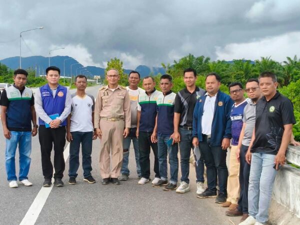 แขวงทางหลวงสตูล ร่วมลงพื้นที่วางแผนเตรียมการป้องกันและแก้ไขปัญหาน้ำท่วม บริเวณเขตรอยต่อ ต.บ้านควน และ ต.ควนขัน